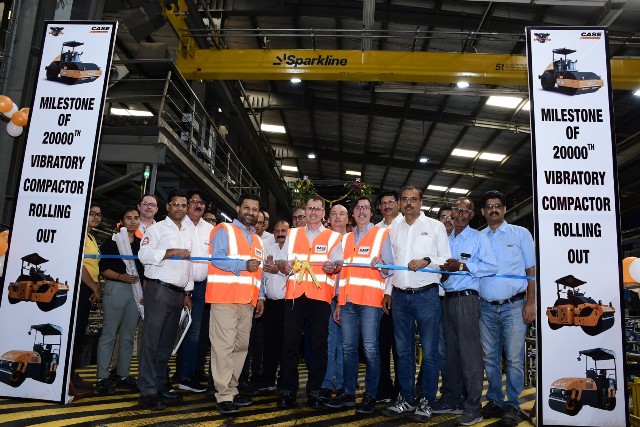 CASE India rolls out 20,000th vibratory compactor in India
